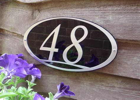 oval metal house number signs|Amazon.com: Oval Street Number Signs For Houses.